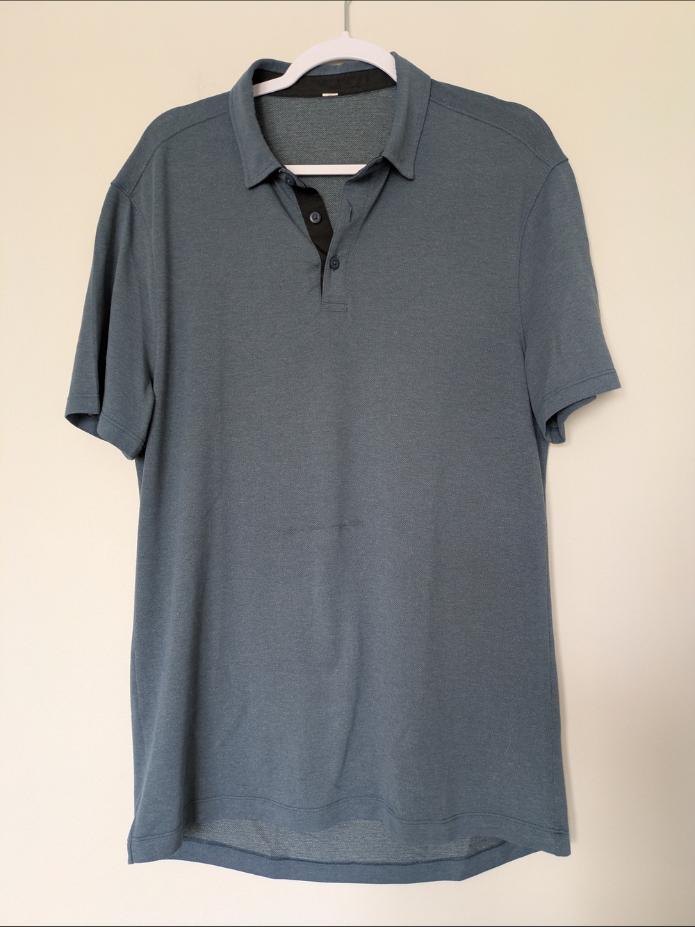 Lululemon Men's Slate Blue Polo Shirt